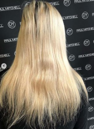 A BALAYAGE COLOUR CORRECTION BEFORE BEST HAIR SALON IN PAIGNTON DEVOM